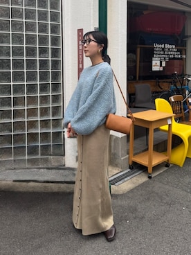 「titivate（ティティベイト）のアイテム（スカート）」を使った、titivateさん（レディース・157cm）の秋コーディネート