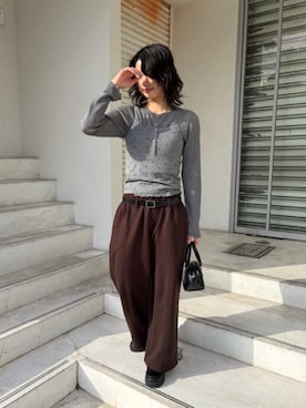 「miette（ミエット）のアイテム」を使った、titivateさん（レディース・162cm）の冬コーディネート