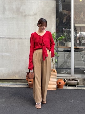 「titivate（ティティベイト）のアイテム（ニット/セーター）」を使った、titivateさん（レディース・163cm）の秋コーディネート