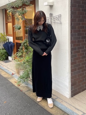 「titivate（ティティベイト）のアイテム（スカート）」を使った、titivateさん（レディース・167cm）の冬コーディネート