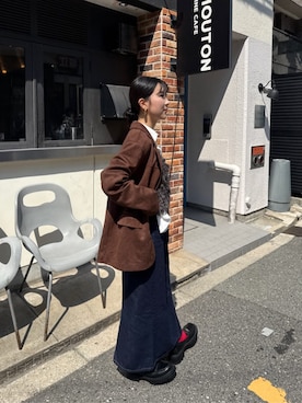 「アイテム（ミリタリージャケット）」を使った、titivateさん（レディース・157cm）の秋コーディネート