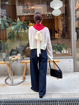 「titivate（ティティベイト）のアイテム（ニット/セーター）」を使った、titivateさん（レディース・157cm）の秋コーディネート