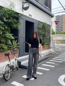 「titivate（ティティベイト）のアイテム（バレエシューズ）」を使った、titivateさん（レディース・167cm）の秋コーディネート