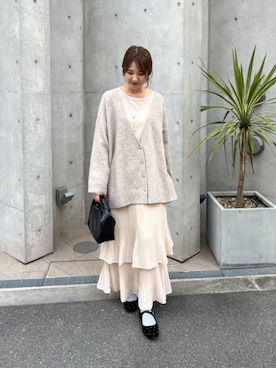 「titivate（ティティベイト）のアイテム（スカート）」を使った、titivateさん（レディース・163cm）の秋コーディネート