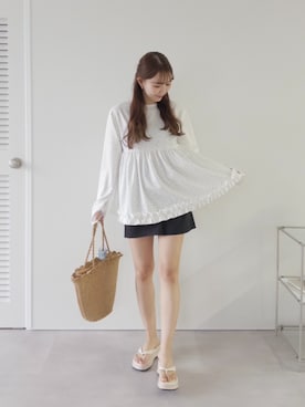 「SEA DRESS（シードレス）のアイテム」を使った、titivateさん（レディース・158cm）の春コーディネート