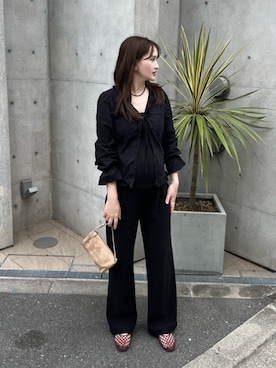 「miette（ミエット）のアイテム」を使った、titivateさん（レディース・157cm）の夏コーディネート