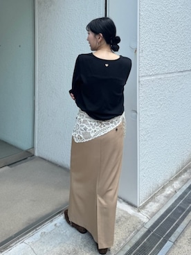 「titivate（ティティベイト）のアイテム（スカート）」を使った、titivateさん（レディース・157cm）の夏コーディネート