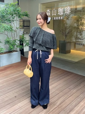 「titivate（ティティベイト）のアイテム（ニット/セーター）」を使った、titivateさん（レディース・158cm）の秋コーディネート