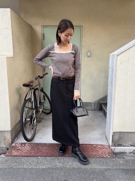 「miette（ミエット）のアイテム」を使った、titivateさん（レディース・166cm）の冬コーディネート