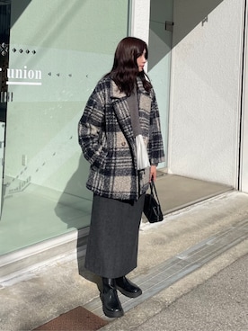 「titivate（ティティベイト）のアイテム（ニット/セーター）」を使った、titivateさん（レディース・167cm）の秋コーディネート