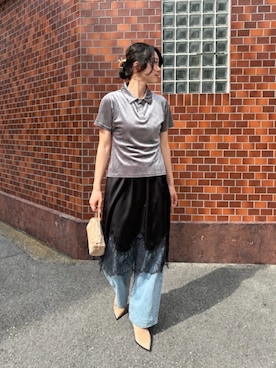 「miette（ミエット）のアイテム」を使った、titivateさん（レディース・162cm）の夏コーディネート