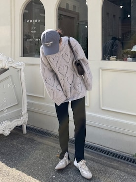 「アイテム（ルームウェア）」を使った、titivateさん（レディース・157cm）の冬コーディネート