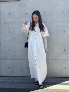 「titivate（ティティベイト）のアイテム（ワンピース/ドレス）」を使った、titivateさん（レディース・152cm）の春コーディネート