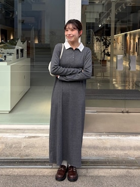 「titivate（ティティベイト）のアイテム（ワンピース/ドレス）」を使った、titivateさん（レディース・162cm）の冬コーディネート