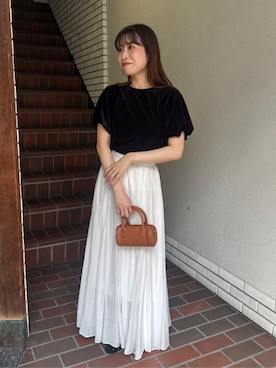 「titivate（ティティベイト）のアイテム（バレエシューズ）」を使った、titivateさん（レディース・162cm）の秋コーディネート