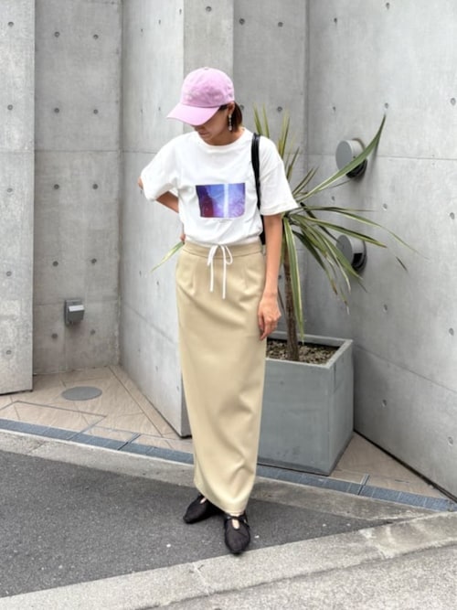 ダブルウエストデザインタイトスカート（スカート）｜titivate