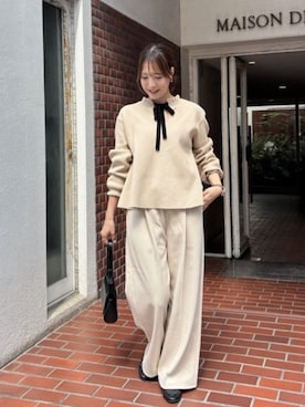 「titivate（ティティベイト）のアイテム（ニット/セーター）」を使った、titivateさん（レディース・163cm）の秋コーディネート