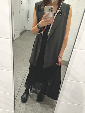 「SHIPS（シップス）のアイテム（サンダル）」を使った、shioさん（レディース・167cm）の秋コーディネート