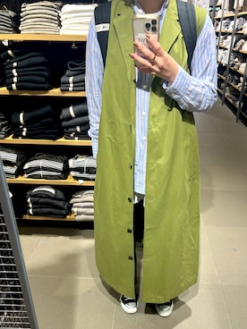 「MOUSSY（マウジー）のアイテム（トレンチコート）」を使った、shioさん（レディース・167cm）の春コーディネート
