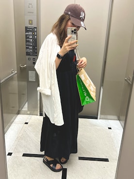 「SHIPS（シップス）のアイテム（サンダル）」を使った、shioさん（レディース・167cm）の夏コーディネート