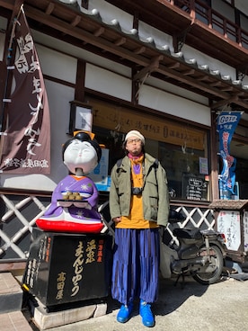 「新星WEARISTAにエントリー」｜「アイテム（ナイロンジャケット）」を使った、Ryosukeさん（メンズ・183cm）の冬コーディネート