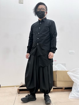 「コムデギャルソンオムプリュス」｜「アイテム（トップス）」を使った、やまんさん（メンズ・167cm）の冬コーディネート