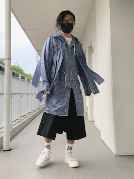 「コムデギャルソンオムプリュス」｜「アイテム（ジャケット/アウター）」を使った、やまんさん（メンズ・167cm）の春コーディネート