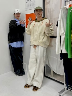 「WALES BONNER（ウェールズ ボナー）のアイテム」を使った、RIKUさん（メンズ・168cm）の冬コーディネート