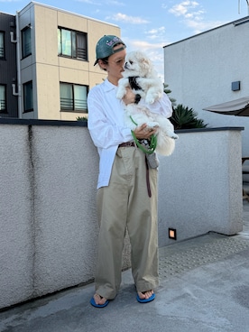 「AURALEE（オーラリー）のアイテム」を使った、陸さん（メンズ・168cm）の秋コーディネート