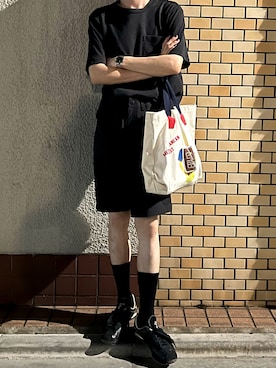 「SOCKSSS（ソックス）のアイテム」を使った、ムラタさん（メンズ・168cm）の夏コーディネート
