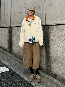 「アイテム（ナイロンジャケット）」を使った、RIKUさん（メンズ・168cm）の秋コーディネート