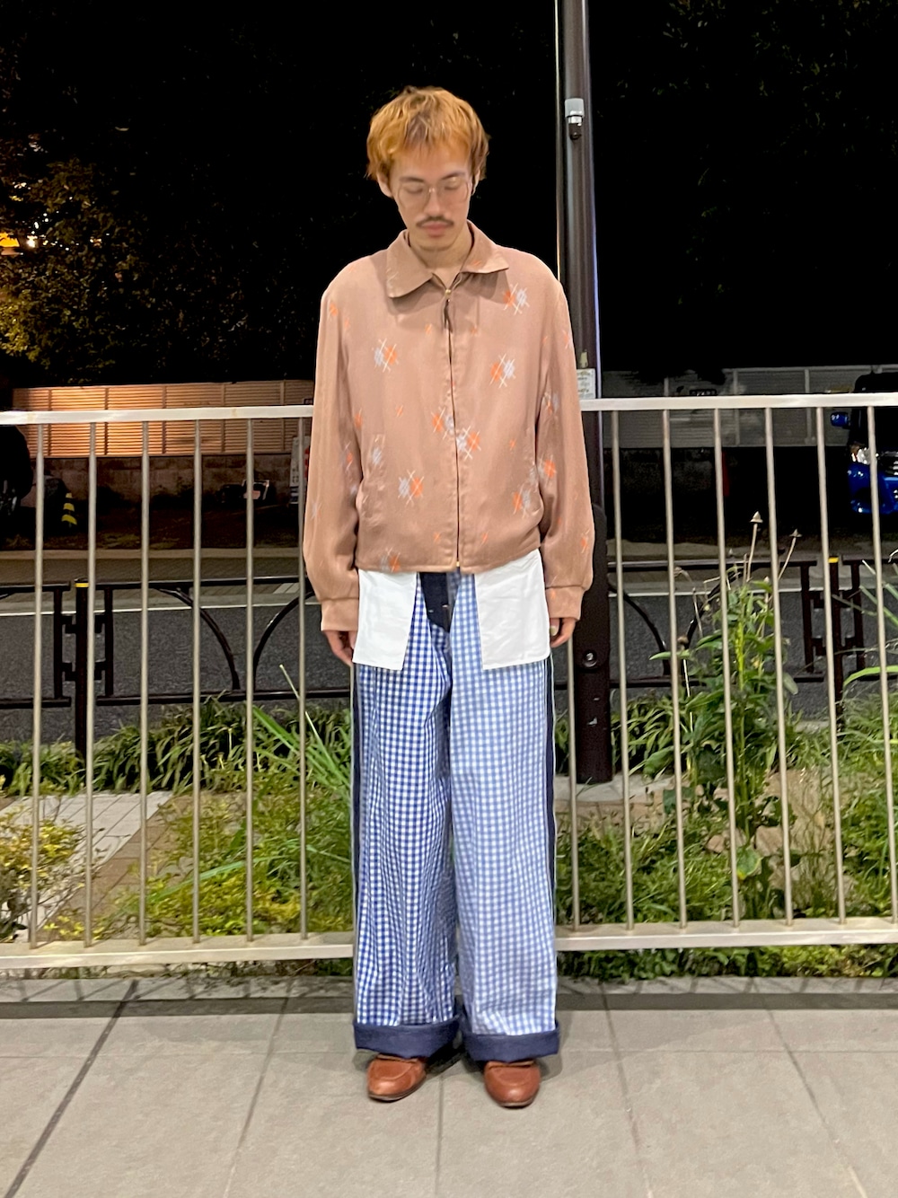 TSTS（ティーエスティーエス）の「2 GINGHAM LINING DENIM TROUSERS