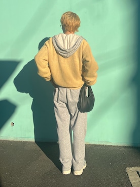 「アイテム（スウェットパンツ）」を使った、RIKUさん（メンズ・168cm・20代）の冬コーディネート