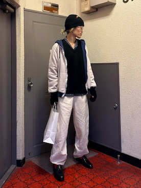 「アイテム（ローファー）」を使った、RIKUさん（メンズ・168cm）の秋コーディネート