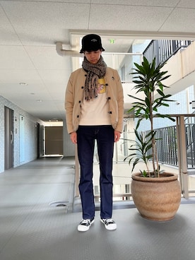「GERRY（ジェリー）のアイテム（ジャケット/アウター）」を使った、一休さん（メンズ・184cm）の冬コーディネート