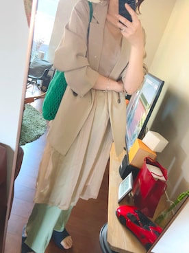 「SIENA（シエナ）のアイテム」を使った、aakaさん（レディース・167cm）の春コーディネート