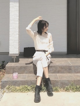 「DHOLIC（ディーホリック）のアイテム（ファッション雑貨）」を使った、kirinさん（レディース・173cm）の春コーディネート