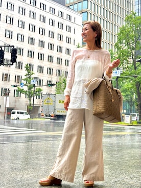「雨」｜ts.styleさん（レディース・159cm）の夏コーディネート