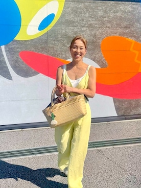 「アイテム（かごバッグ）」を使った、ts.styleさん（骨格ナチュラル・レディース・159cm）の夏コーディネート