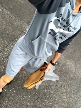 「BEAMS（ビームス）のアイテム（クラッチバッグ）」を使った、Yuheiさん（メンズ・179cm）の夏コーディネート