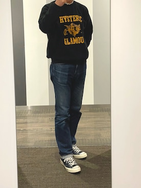 「ct70」｜「アイテム（スウェット）」を使った、BATMANさん（メンズ・180cm）の春コーディネート