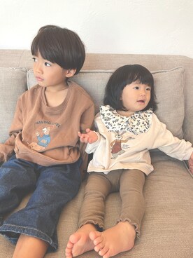 「manina」｜SUe*^^さん（キッズ・90cm）の秋コーディネート