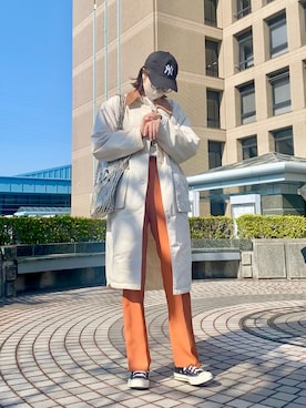 「SLY（スライ）のアイテム（ブルゾン）」を使った、yuさん（レディース・169cm）の春コーディネート