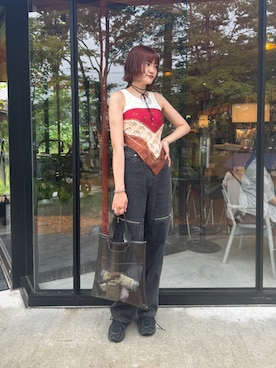 「アイテム（チョーカー）」を使った、yuさん（レディース・170cm）の秋コーディネート