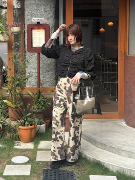 「beautiful people（ビューティフルピープル）のアイテム（トートバッグ）」を使った、yuさん（レディース・170cm）の秋コーディネート