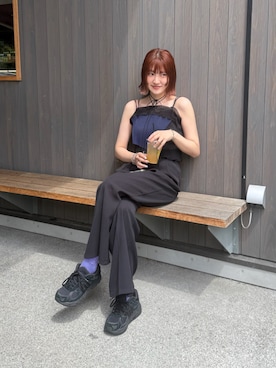 「アイテム（キャミソール）」を使った、yuさん（レディース・170cm）の夏コーディネート