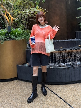 「アイテム（チョーカー）」を使った、yuさん（レディース・170cm）の秋コーディネート