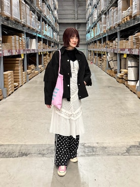 「andme（アンドミー）のアイテム」を使った、yuさん（レディース・170cm）の春コーディネート