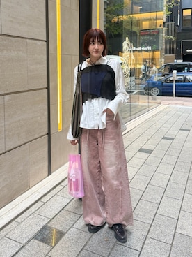 「アイテム（キャミソール）」を使った、yuさん（レディース・170cm）の冬コーディネート