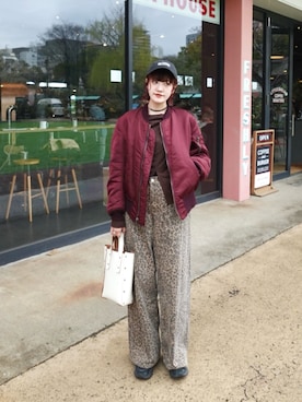 「SLY（スライ）のアイテム」を使った、yuさん（レディース・170cm）の春コーディネート